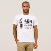T-shirt L'erreur 404, page n'est pas trouvée (Devant entier)