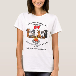 T-shirt Les 2019 ressortissants d'ACDCC blancs et de