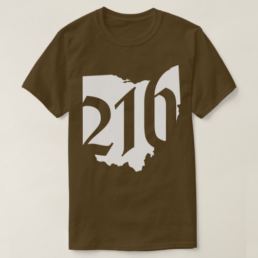 T-shirt Les 216 Représentent Ohio TDdesign (Design devant)
