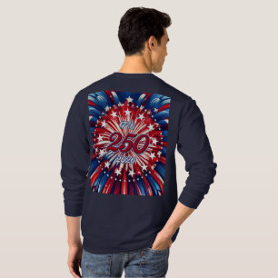 T-shirt Les 250 ans d'Amérique 1776-2026 Feux d'Artifice R
