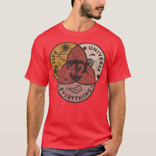 T-shirt Les 42 réponses à la vie L'Univers et tout
