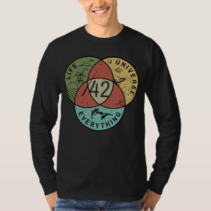 T-shirt Les 42 réponses à la vie L'univers et tout