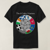 T-shirt Les 8 Anciennes Nations Celtiques Drapeau Design (Design devant)