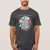 T-shirt Les 8 Anciennes Nations Celtiques Drapeau Design (Devant)