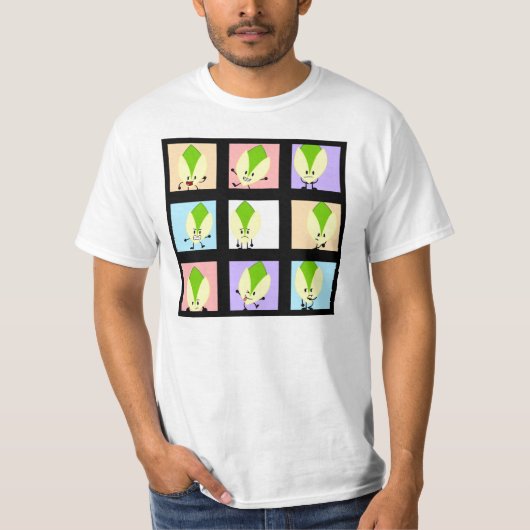 T-shirt Les 9 visages de la pistache (Devant)