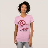 T-shirt Les actions parlent plus fort que des croyances, (Devant entier)