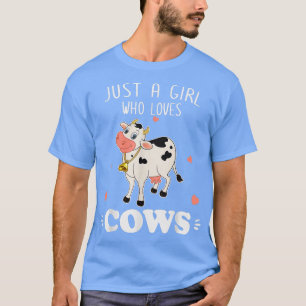 T-shirt Les agricultrices Juste Une Fille Qui Aime Les Vac