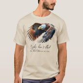 T-shirt Les aigles ne volent pas | Aigle chauve | Base mas (Devant)