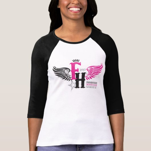 T-shirt Les ailes de la maman de FH (Devant)