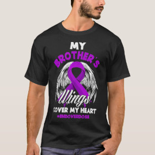 T-shirt Les ailes de mon frère couvrent ma surdose de fin