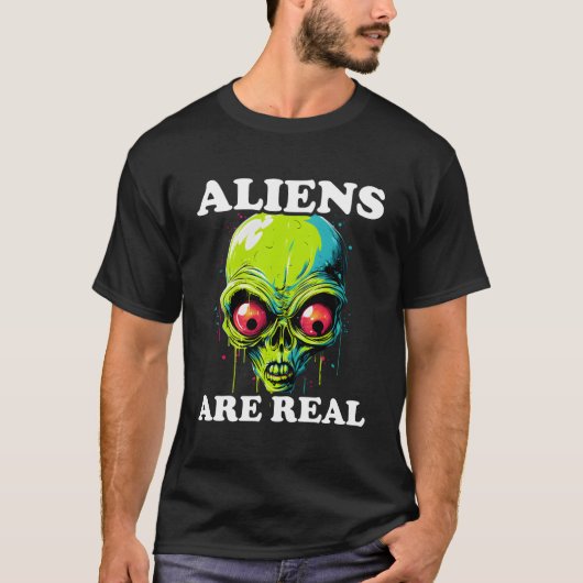 T-shirt Les Aliens Sont De Véritables Comics Drôle Dans L' (Devant)