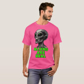 T-shirt Les Aliens sont réels (Devant entier)