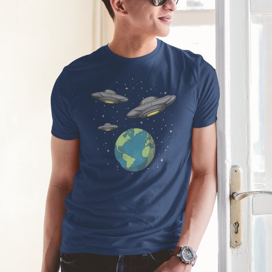T-shirt Les Aliens viennent d'OVNI Invasion