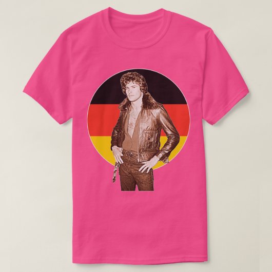 T-shirt Les Allemands aiment David Hasselhoff (Design devant)