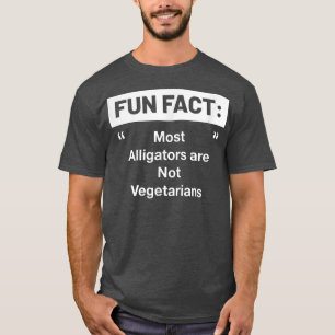 T-shirt Les alligators ne sont pas végétariens Funky Anima