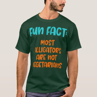 T-shirt Les alligators ne sont pas végétariens Funky Anima