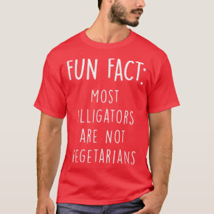 T-shirt Les alligators ne sont pas végétariens Funky Anima