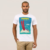T-shirt Les Alpes suisses de Davos (Devant entier)