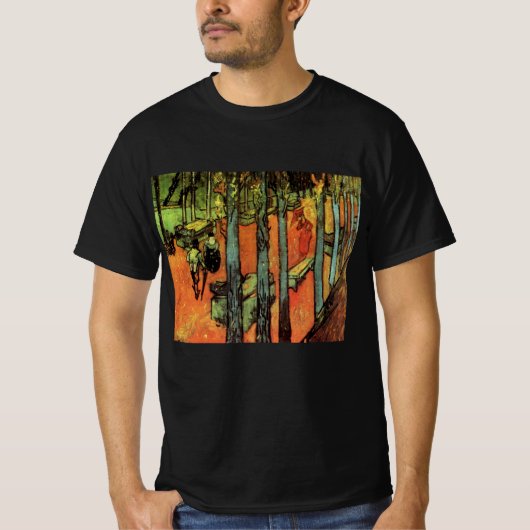T-shirt Les Alyscamps, Feuilles d'automne de Vincent van G (Devant)