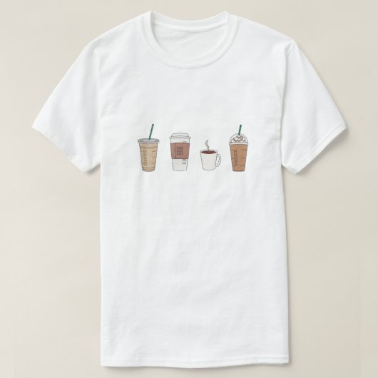 T-shirt "Les amateurs de café" (Design devant)