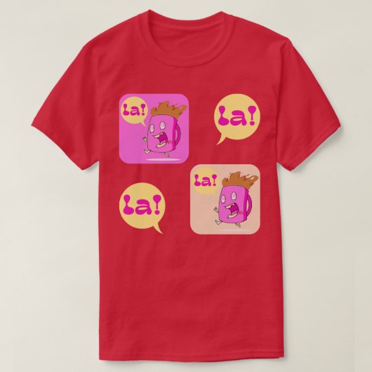 T-shirt Les amateurs de café du Palais rose La Off to Work (Design devant)