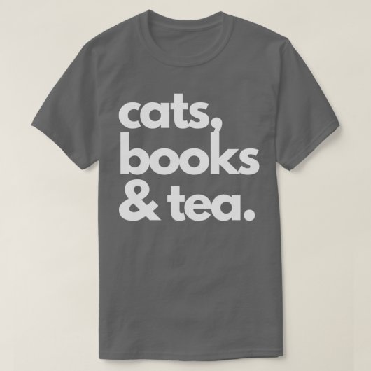 T-shirt Les amateurs de chats et de thé (Design devant)