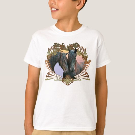 T-shirt Les amateurs de chevaux (Devant)