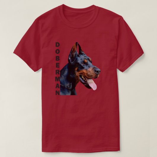 T-shirt Les amateurs de Doberman (Design devant)