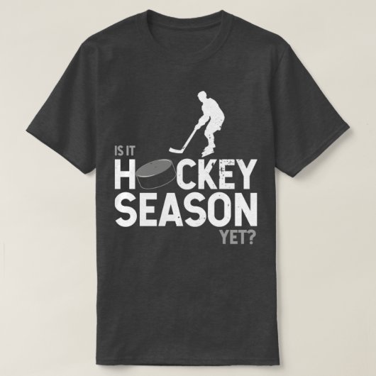T-shirt Les amateurs de hockey ne peuvent pas attendre la  (Design devant)