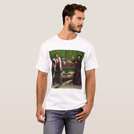 T-shirt Les Ambassadeurs, Holbein le Jeune (Devant entier)