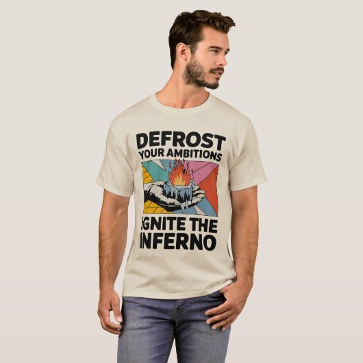 T-shirt Les Ambitions Déflationnistes Font Naître Une Moti (Devant entier)