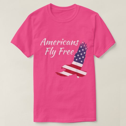 T-shirt Les Américains Volent Libérez Eagle Bald Eagle Lib (Design devant)