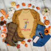 T-shirt Les Amérindiens encore ici Caricature Ayasha Gris