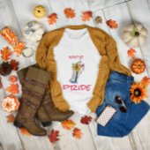 T-shirt Les Amérindiens encore ici Caricature Ayasha Gris