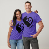 T-shirt Les amis de Heart Cat (Unisexe)