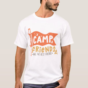 T-shirt Les amis du camp sont les meilleurs amis