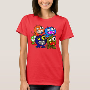 T-shirt Les amis du monstre d'Halloween