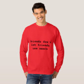T-shirt les amis ne laissent pas l'utilisation emacs (Devant entier)