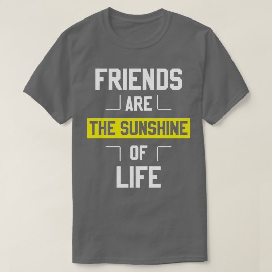 T-shirt Les Amis Sont Le Soleil De La Vie (Design devant)