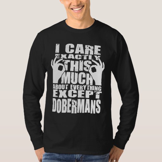 T-shirt Les Amoureux De Dobermans S'Intéressent Beaucoup (Devant)