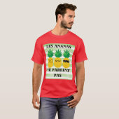 T-shirt Les Ananas ne Parlent Pas funny (Devant entier)