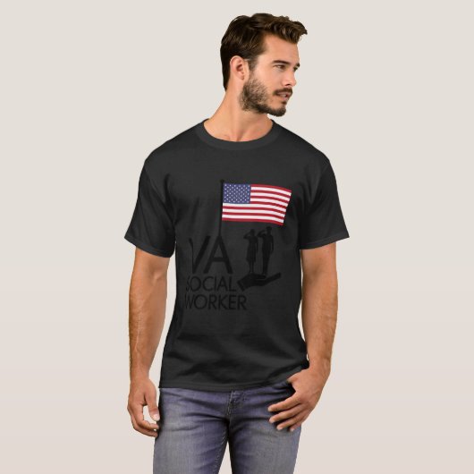 T-shirt Les Anciens Combattants Saluent Le Drapeau Appuyé  (Devant entier)