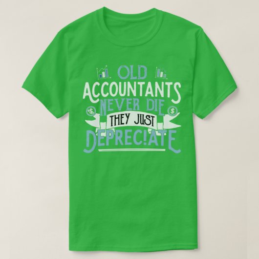 T-shirt Les anciens comptes ne meurent jamais ils juste Am (Design devant)