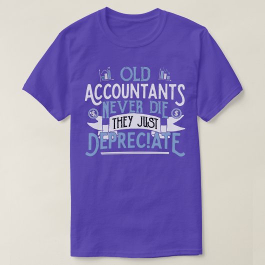 T-shirt Les anciens comptes ne meurent jamais ils juste Am (Design devant)