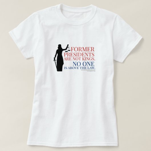 T-shirt Les Anciens Présidents Ne Sont Pas Des rois Person (Design devant)