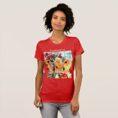 T-shirt Les anges de Noël trompent (Devant entier)