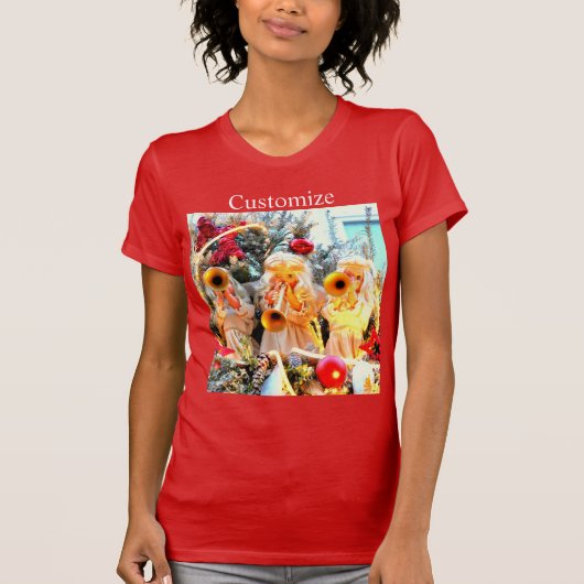 T-shirt Les anges de Noël trompent (Devant)