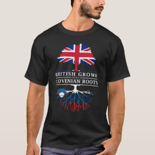T-shirt Les Anglais développés avec le Slovène enracinent 