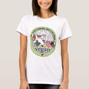 T-shirt Les animaux d'amour ne les mangent pas végétaliens