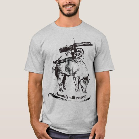 T-shirt les animaux se vengeront (Devant)